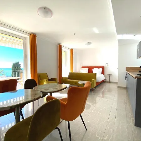 L'ensoleillée Vue Panoramique Mer, 250 M De La Et Du Centre * Menton