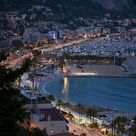 L'ensoleillee Vue Panoramique Mer, 250 M De La Et Du Centre * Мантон