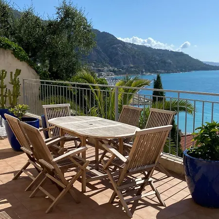 L'ensoleillee Vue Panoramique Mer, 250 M De La Et Du Centre * مينتون
