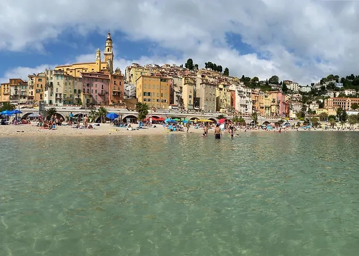 L'ensoleillee Vue Panoramique Mer, 250 M De La Et Du Centre *