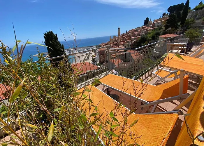 L'ensoleillee Vue Panoramique Mer, 250 M De La Et Du Centre Lägenhet *