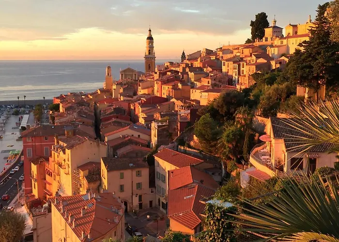 L'ensoleillee Vue Panoramique Mer, 250 M De La Et Du Centre *