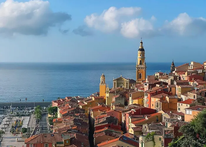 L'ensoleillee Vue Panoramique Mer, 250 M De La Et Du Centre Lägenhet