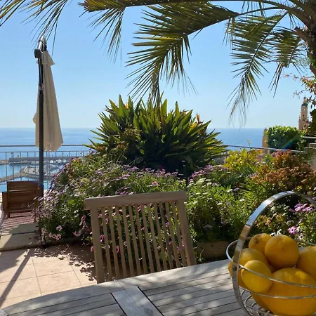 L'ensoleillée Vue Panoramique Mer, 250 M De La Et Du Centre * Menton